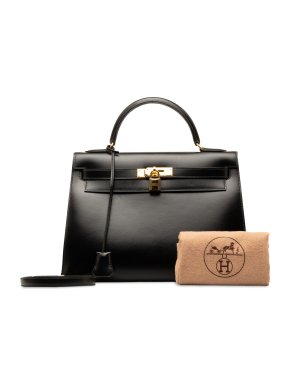 Hermes Black Box Calf  Leather Kelly Selliere 32