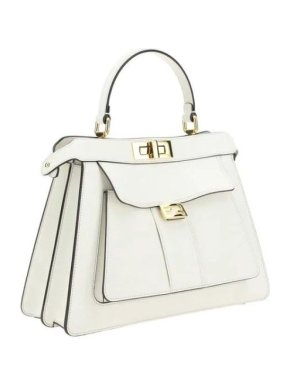 Fendi White Peekaboo Iseeu Medium Bag