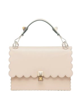Fendi Peach Scalloped Studded Kan I Bag