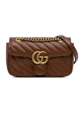 Gucci Small GG Marmont Diagonal Shoulder Bag