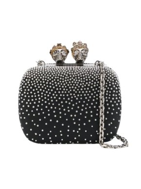 Alexander McQueen Mini Queen And King Skull Clutch on Chain