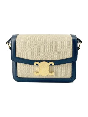 Celine Canvas Teen Triomphe Bag