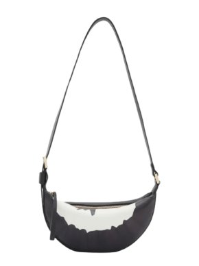 Allsaints Half Moon Tie Dye Leather Cross Body Bag