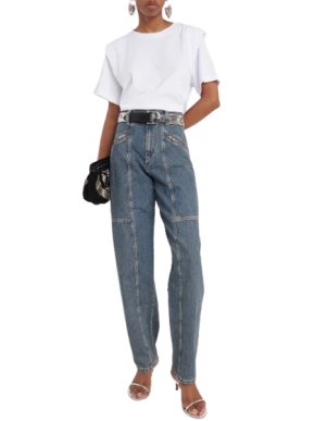 Isabel Marant Blue Fanny Straight Leg Jeans
