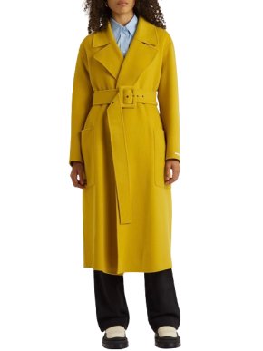 Sportmax Mustard Wool Dinar Coat