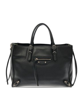 Balenciaga Black Mini Papier A6 Zip-Around Bag