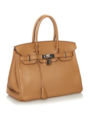 Hermes Tabac Togo Leather Birkin Retourne 30 PHW