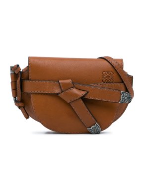 Loewe Tan Leather Mini Gate Crossbody