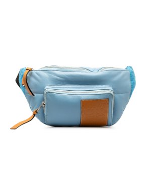 Loewe Blue Leather Puffy Belt Bag