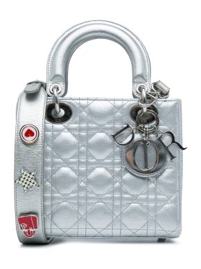 Dior Metallic Silver Small  My ABCDior Lady Dior