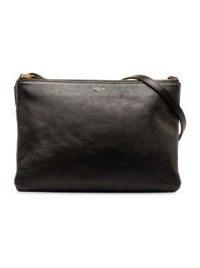 Celine Black Large Trio Crossbody Bag