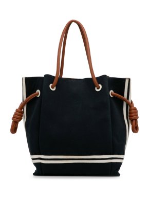 Loewe Navy Flamenco Knot Sailor Tote Bag