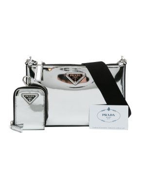 Prada Mirrored Re-Edition Zip Messenger Bag