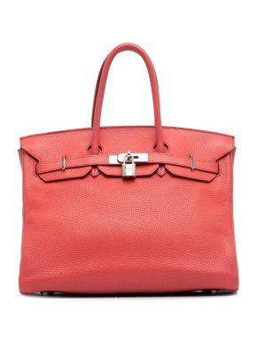 Hermes Birkin 35 Retourne in Bougainvillea Clemence Leather with Palladium Hardware
