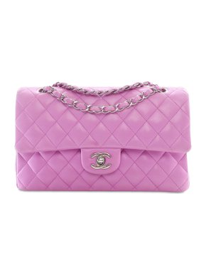 Chanel Lilac Medium Classic Lambskin Double Flap Bag