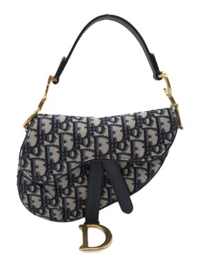 Dior Blue Oblique Mini  Saddle Bag