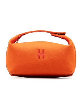 Hermes Orange Toile Bride A Brac PM