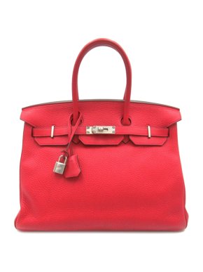 Hermes Birkin 35 Retourne in Rouge De Coeur Togo Leather with Palladium Hardware
