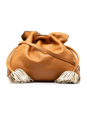 Loewe Tan Flamenco Bell Tassel Crossbody Bag