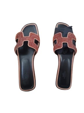 Hermes Embellished Oran Sandals 1