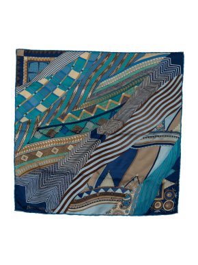 Hermes 'Coupons Indiens' Silk Scarf