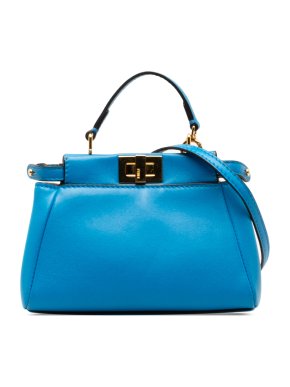 Fendi Blue Micro Peekaboo Bag