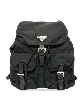 Prada Black Tessuto Backpack
