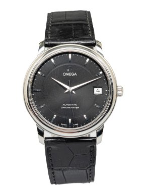 Omega Black Automatic Stainless Steel De Ville Prestige Watch