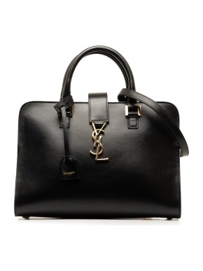 Saint Laurent Black Small Monogram Cabas
