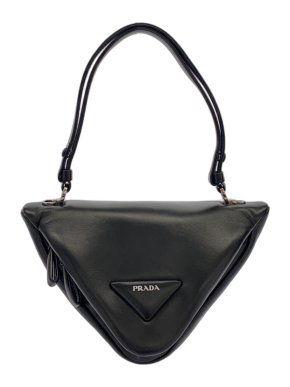 Prada Black Padded Nappa Triangle Bag