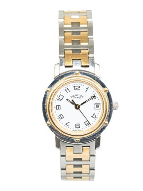 Hermes Quartz Stainless Steel Clipper Watch