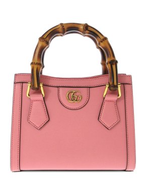 Gucci Pink Mini Bamboo Diana