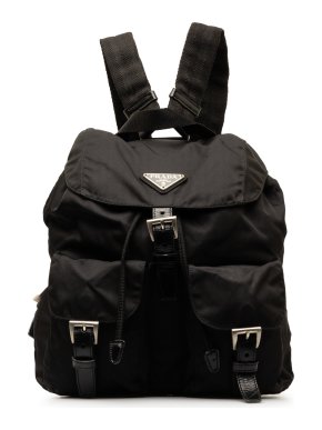 Prada Black Tessuto Backpack