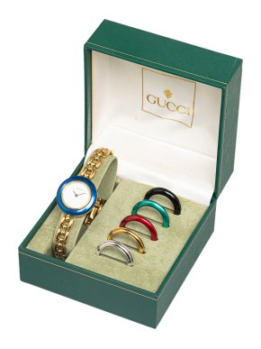 Gucci Quartz Interchangeable Bezel Watch