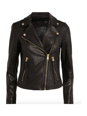 All Saints Dalby Biker Leather Jacket