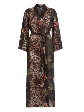 Allsaints Leopard Print Elsa Viviana Kimono