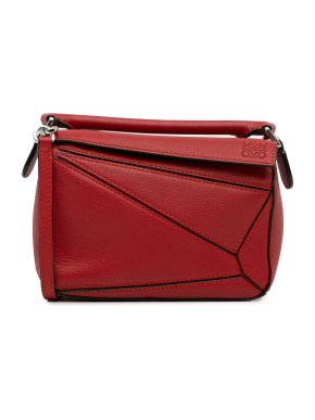 Loewe Red Mini Puzzle Bag