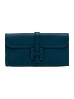 Hermes Navy Epsom Jige Elan 29 Clutch