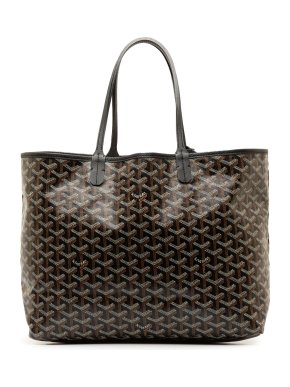 Goyard Black Goyardine Saint Louis PM Tote Bag