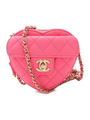 Chanel Mini Lambskin CC in Love Heart Crossbody