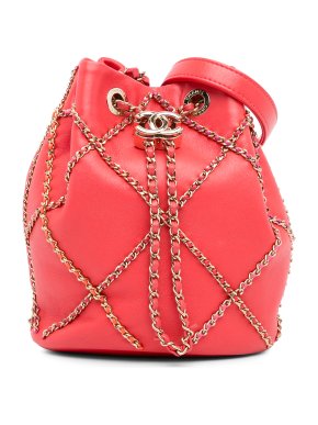 Chanel Entwined Chain Drawstring Bucket Bag