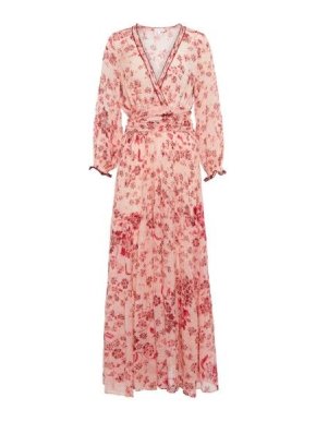 Poupette St Barth Emily Floral Maxi Dress In Pink Grasse