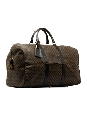 Celine Coated Canvas Macadam Travel Bag
