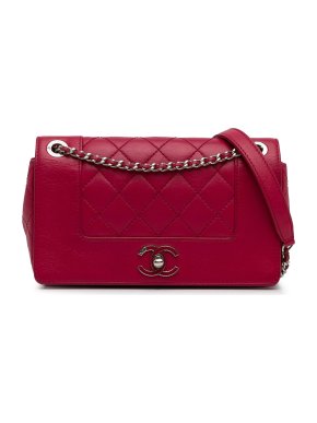 Chanel Raspberry Small Mademoiselle Quilted Flap Bag