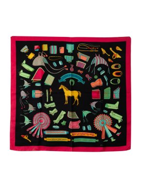 Hermes 'Albums De Colportage' Silk Scarf 90x90
