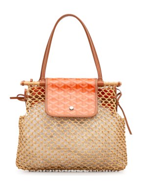 Goyard Orange Goyardine Net Aligre Shoulder Bag
