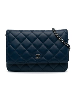 Chanel Navy Classic Wallet on Chain
