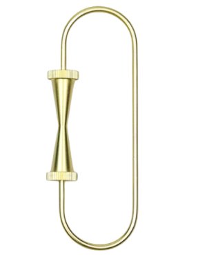 Tom Dixon Brass Cog Key Ring Loop