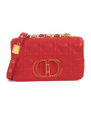 Dior Red Small Dioramour Cannage Caro