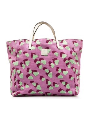 Gucci Printed Canvas Heartbeat Tote